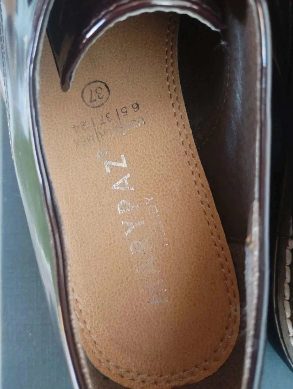 Damesschoenen met veters bruine/bordeaux reflecties, Marypaz, P37 – photo 6